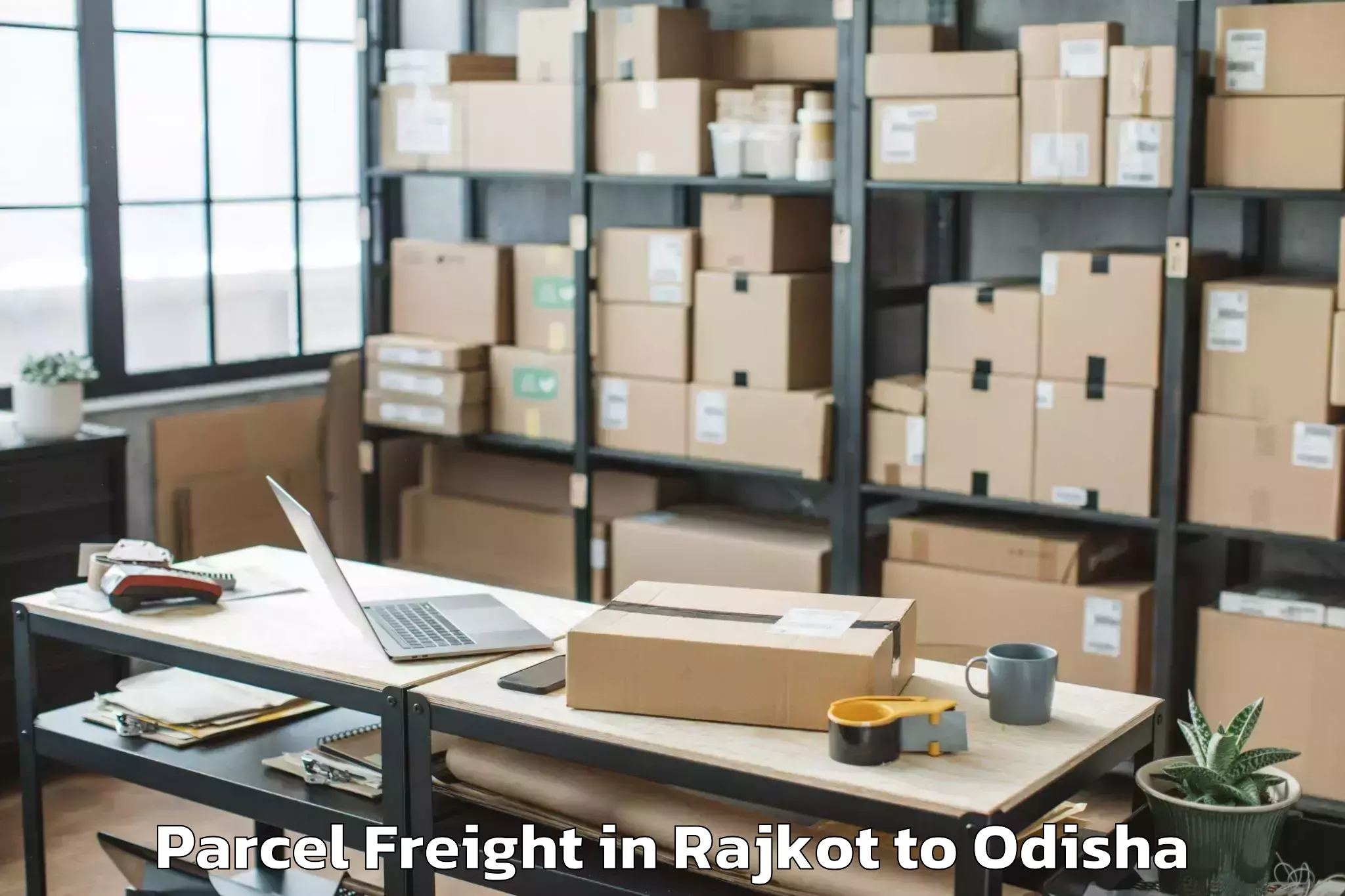 Efficient Rajkot to Chatrapur Parcel Freight